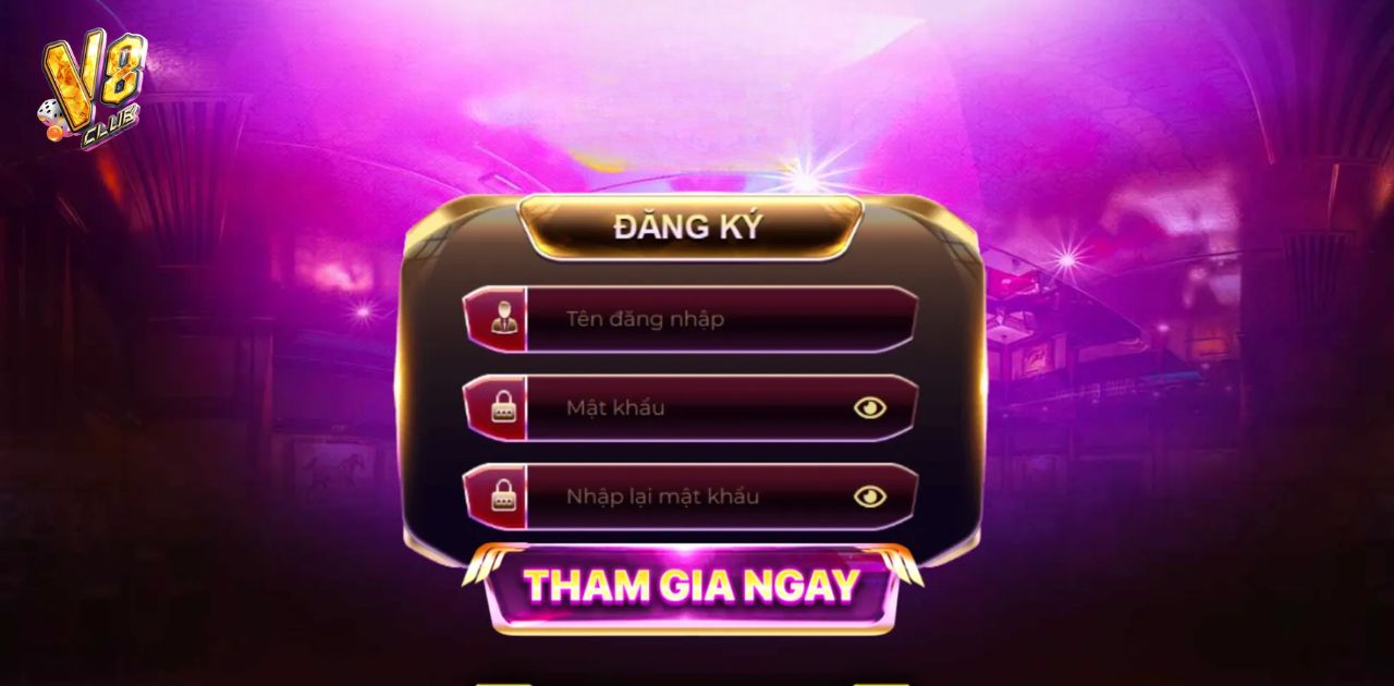 TRANG CHỦ V8CLUB 4 ĐĂNG KÝ THÀNH VIÊN CHỈ VỚI 3 BƯỚC ĐƠN GIẢN CÙNG V8 CLUB